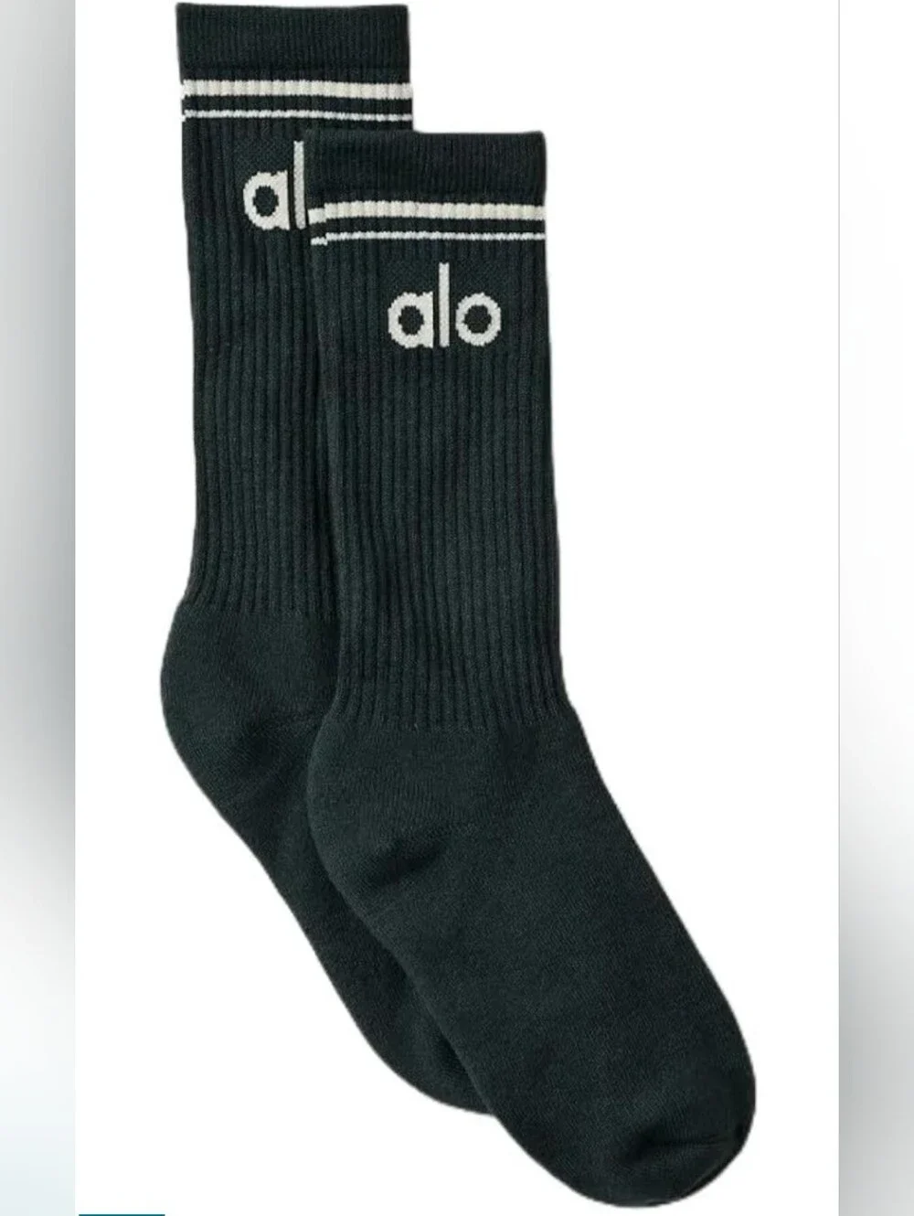 New alo yoga green socks, medium